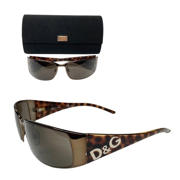 Dolce & Gabbana Tortoise Gloss & Silver DG6010 Non-RX Sunglasses & Travel Case - Picture 5 of 15